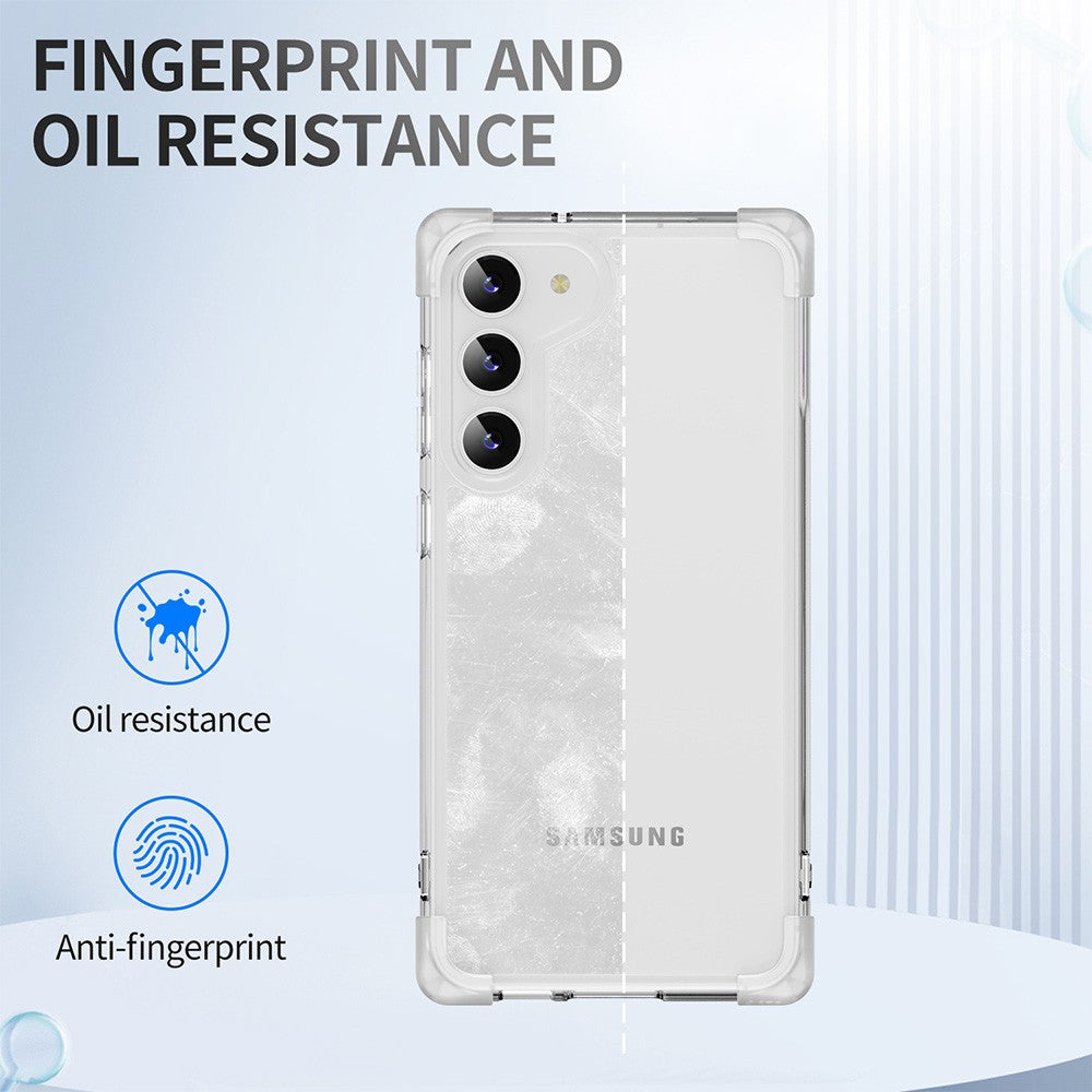 Anti-Shock Space Protective Clear Cover Case for Samsung Galaxy S24-Transparent