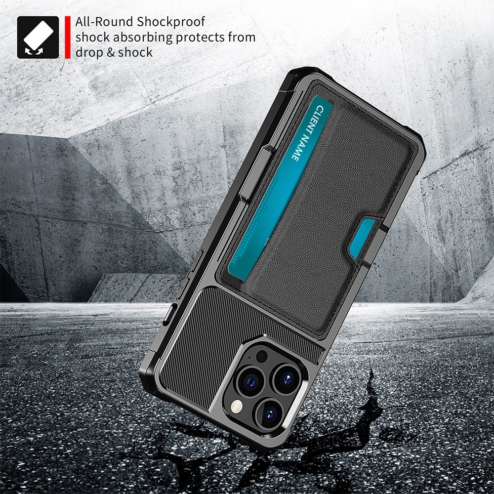 Magnetic Anti-fall Protection Case With Card Slot for iPhone 14 Plus