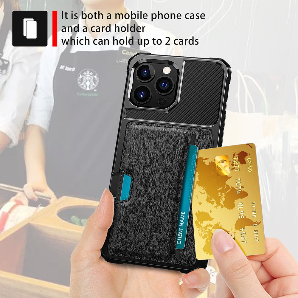 Magnetic Anti-fall Protection Case With Card Slot for iPhone 14 Plus
