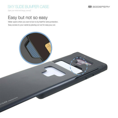 Mercury Sky Slide Bumper Cover Case for Samsung Galaxy Note 8