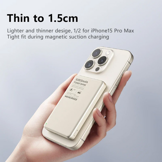 MOVE SPEED S5 Ultra-thin Titanium Magnetic Power Bank 5000mAh
