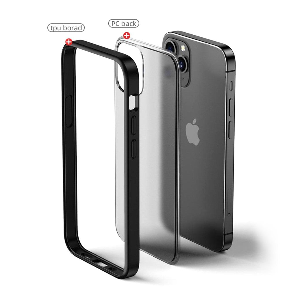 Transparent Frosted PC Colorful TPU Bumper Case for iPhone 13