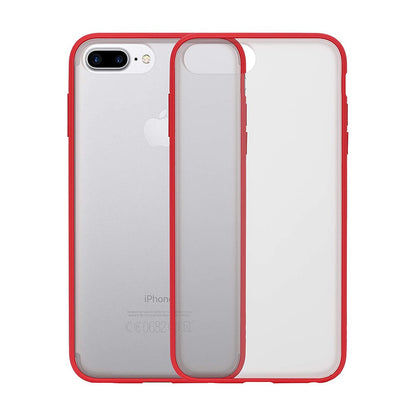 Transparent Frosted PC Colorful TPU Bumper Case for iPhone 6 Plus / 6S Plus / 7 Plus / 8 Plus