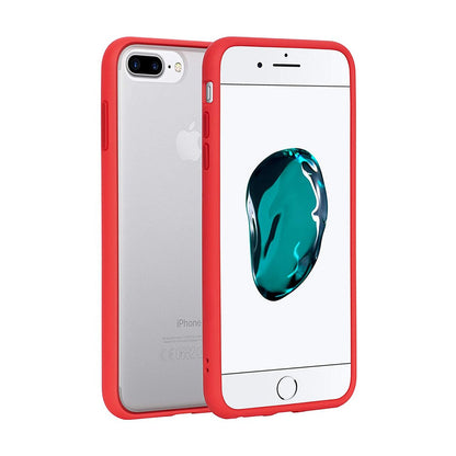 Transparent Frosted PC Colorful TPU Bumper Case for iPhone 6 Plus / 6S Plus / 7 Plus / 8 Plus