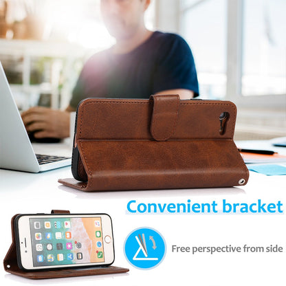 Magnetic Split PU Leather Flip Wallet Cover Case for iPhone 7 / 8 / SE (2020) / SE (2022)