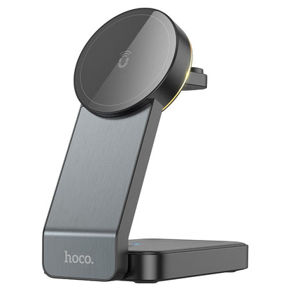 Hoco CQ3 15W Folding 3 in 1 Mag Fast Wireless Charger (MagSafe Compatible)
