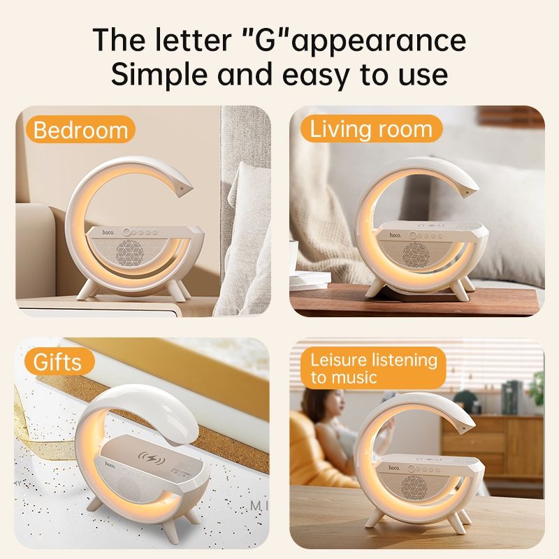 Hoco DS43 15W Wireless Charging Smart Ambient Light Speaker