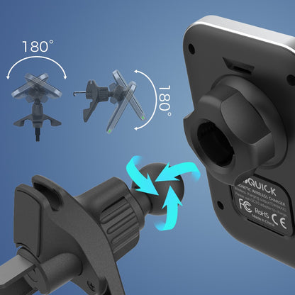 iQuick iMG1 Magnetic Pad Air-Vent Car Mount 15W (Magsafe Compatible)