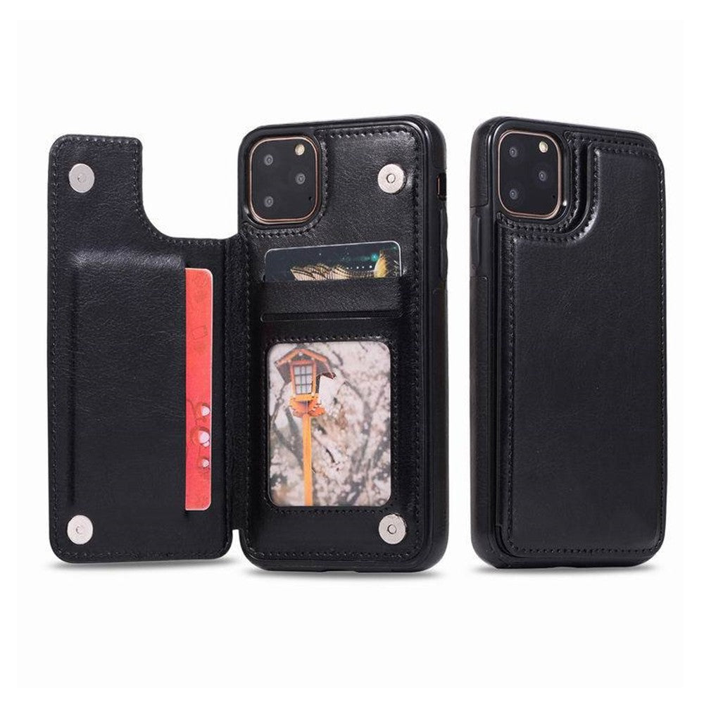 Back Flip Leather Wallet Cover Case for iPhone 11 Pro Max (6.5'')
