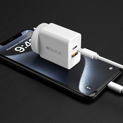iQuick 30W Dual Ports Charging Adapter