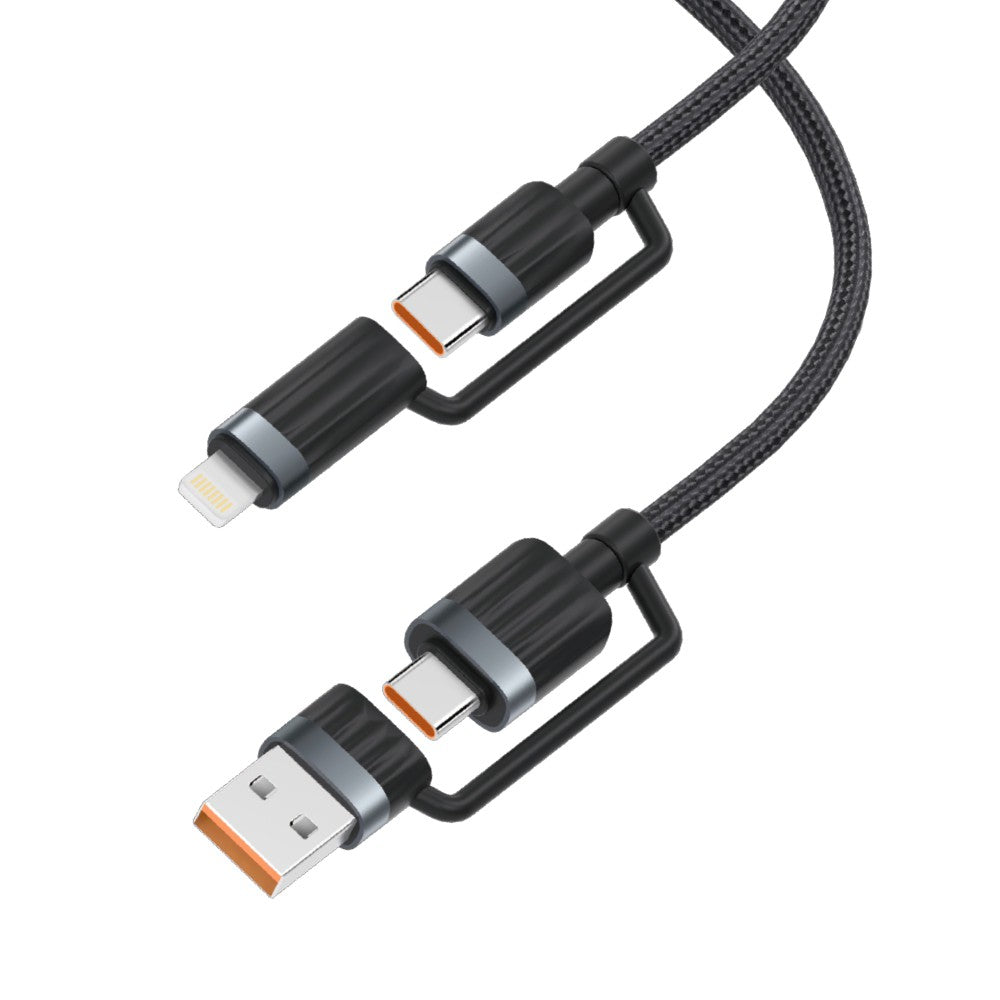 iQuick TransWire I Series 4 in 1 Charging Date Cable 1.2m