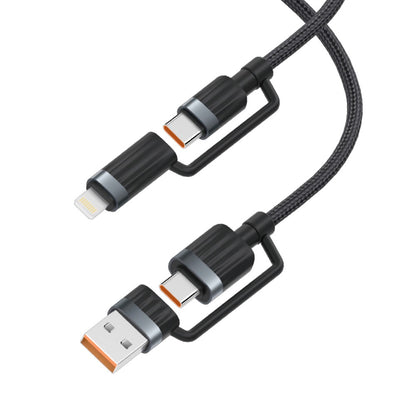 iQuick TransWire I Series 4 in 1 Charging Date Cable 1.2m