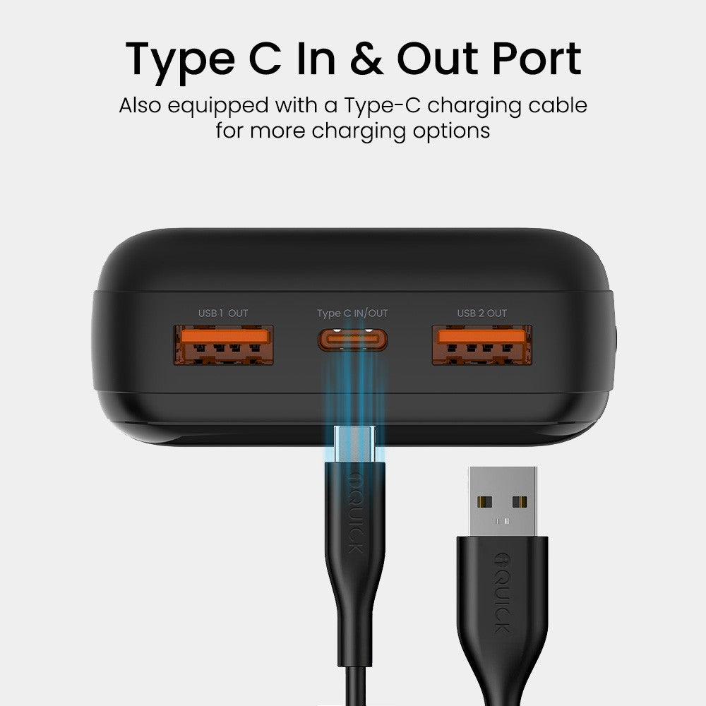 iQuick POWER SQUARE 0 Digital Display Power Bank 20000mAh 22.5W