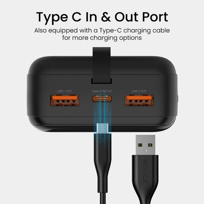 iQuick POWER SQUARE 0 Digital Display Power Bank 30000mAh 22.5W