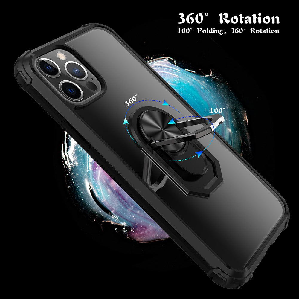 Ring Holder Military Shockproof Car Magnetic Case for iPhone 12 Pro Max (6.7'')