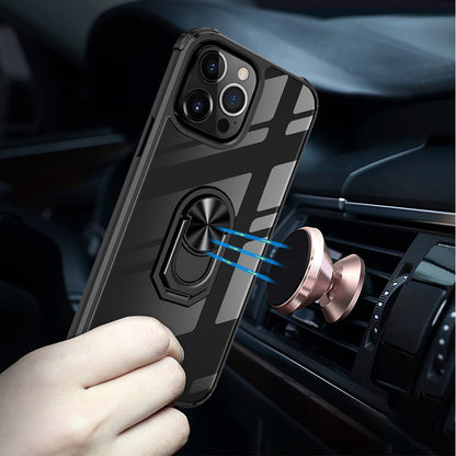 Ring Holder Military Shockproof Car Magnetic Case for iPhone 14 Plus