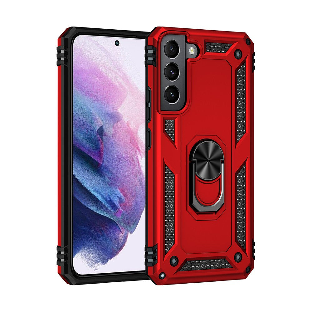 Rotating Metal Ring Holder Armor Shockproof Case Cover for Samsung Galaxy S22