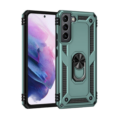 Rotating Metal Ring Holder Armor Shockproof Case Cover for Samsung Galaxy S22 Plus