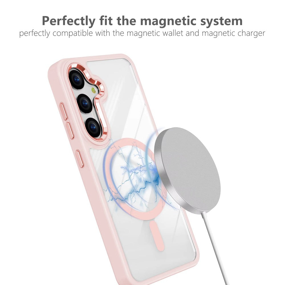 Redefine Metal Camera Lens Magnetic Transparent Magsafe Case for Samsung Galaxy S24 / S25