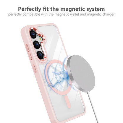 Redefine Metal Camera Lens Magnetic Transparent Magsafe Case for Samsung Galaxy S24 Plus / S25 Plus