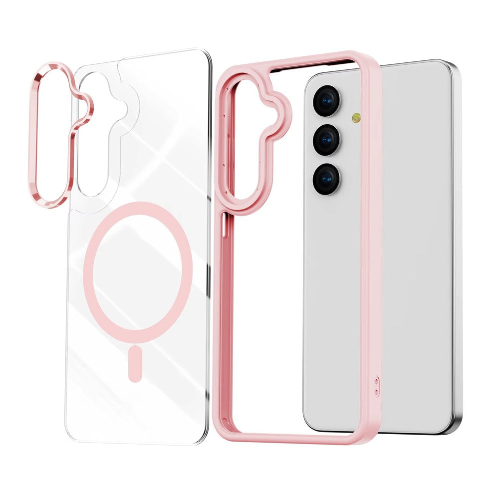 Redefine Metal Camera Lens Magnetic Transparent Magsafe Case for Samsung Galaxy S24 Plus / S25 Plus