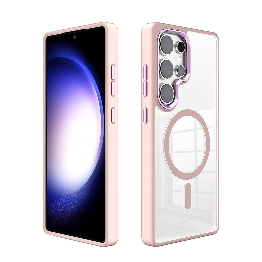 Redefine Metal Camera Lens Magnetic Transparent Magsafe Case for Samsung Galaxy S25 Ultra