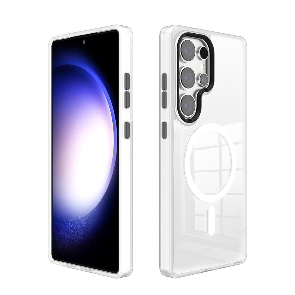 Redefine Metal Camera Lens Magnetic Transparent Magsafe Case for Samsung Galaxy S25 Edge