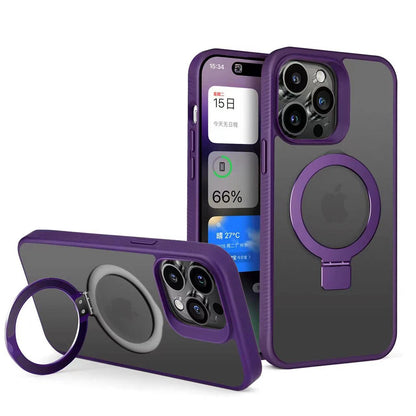 Magnetic Kickstand Matte Case for iPhone 15 Pro Max