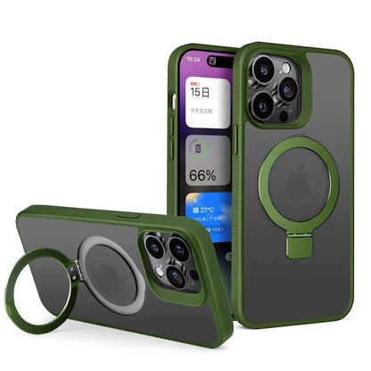 Magnetic Kickstand Matte Case for iPhone 15 Pro Max