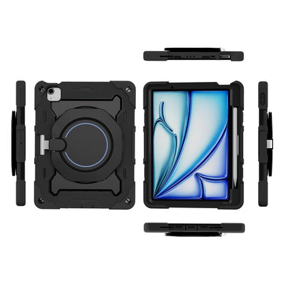 Armor Shockproof Handle Ring Rotation Case Cover for iPad Air 13 (2024) / Air 13 (2025)