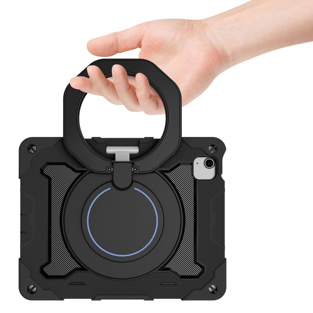 Armor Shockproof Handle Ring Rotation Case Cover for iPad Air 13 (2024) / Air 13 (2025)