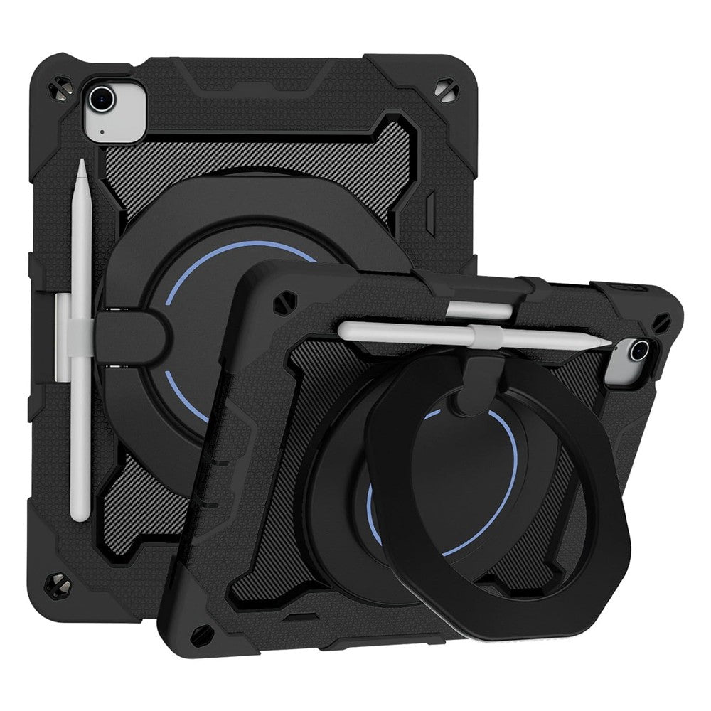 Armor Shockproof Handle Ring Rotation Case Cover for iPad Air 13 (2024) / Air 13 (2025)