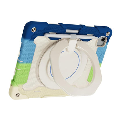 Armor Shockproof Handle Ring Rotation Case Cover for iPad Air 11 (2024) / iPad Air 11 (2025)