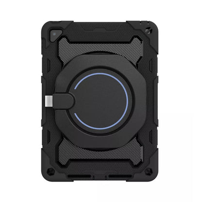 Armor Shockproof Handle Ring Rotation Case Cover for iPad 9.7 (2018) / 9.7 (2017) / Pro 9.7 (No Pen Slot)