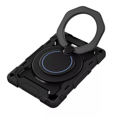 Armor Shockproof Handle Ring Rotation Case Cover for iPad 9.7 (2018) / 9.7 (2017) / Pro 9.7 (No Pen Slot)
