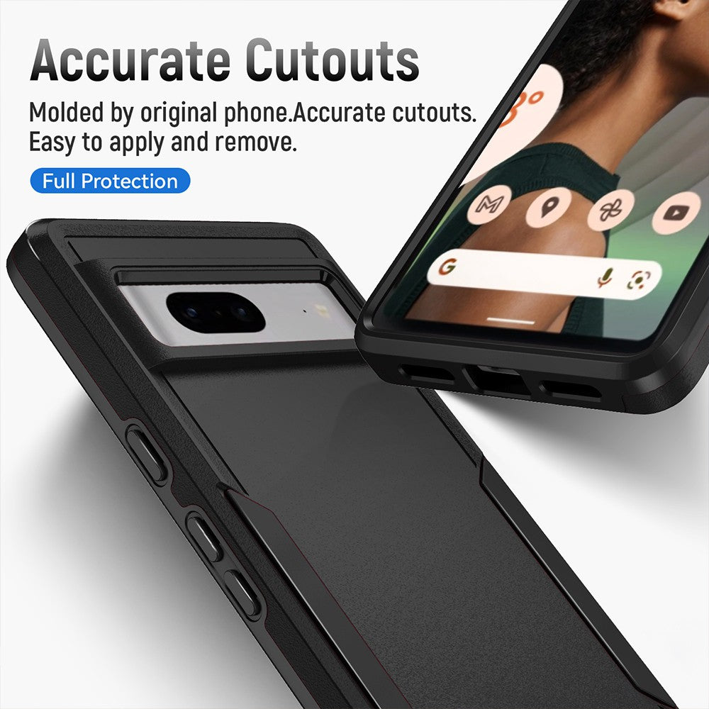 Dual Layer Shockproof Case Cover for Google Pixel 7-Black