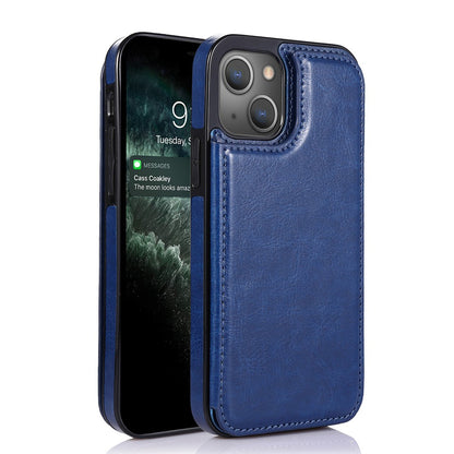 Back Flip Leather Wallet Cover Case for iPhone 15