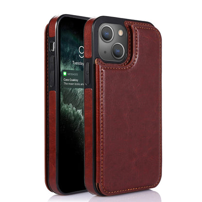 Back Flip Leather Wallet Cover Case for iPhone 13/14