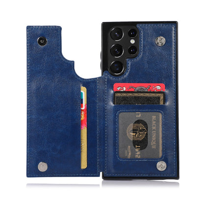 Back Flip Leather Wallet Cover Case for Samsung Galaxy S23 Ultra
