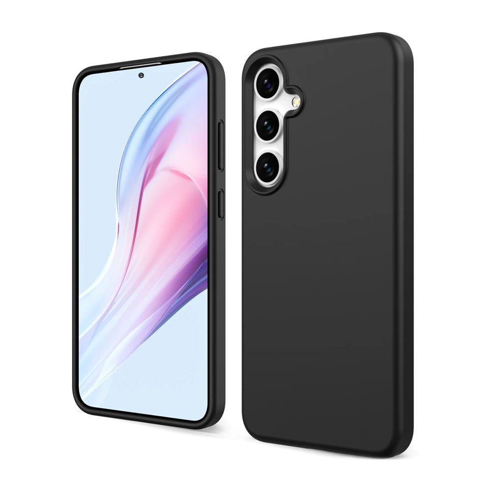 Black Liquid Silicone Case Cover for Samsung Galaxy A26 5G