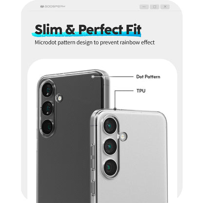 Mercury Transparent Jelly Case Cover for Samsung Galaxy S24 Ultra