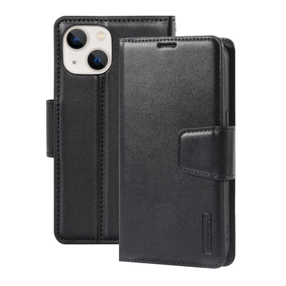Hanman PU Flip Leather Wallet Cover Case for iPhone 13 / 14