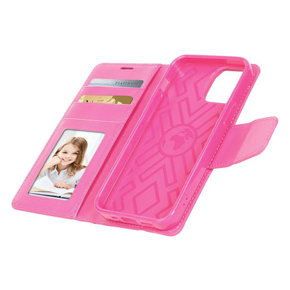 Hanman PU Flip Leather Wallet Cover Case for iPhone 14 Plus