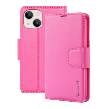 Hanman PU Flip Leather Wallet Cover Case for iPhone 14 Plus