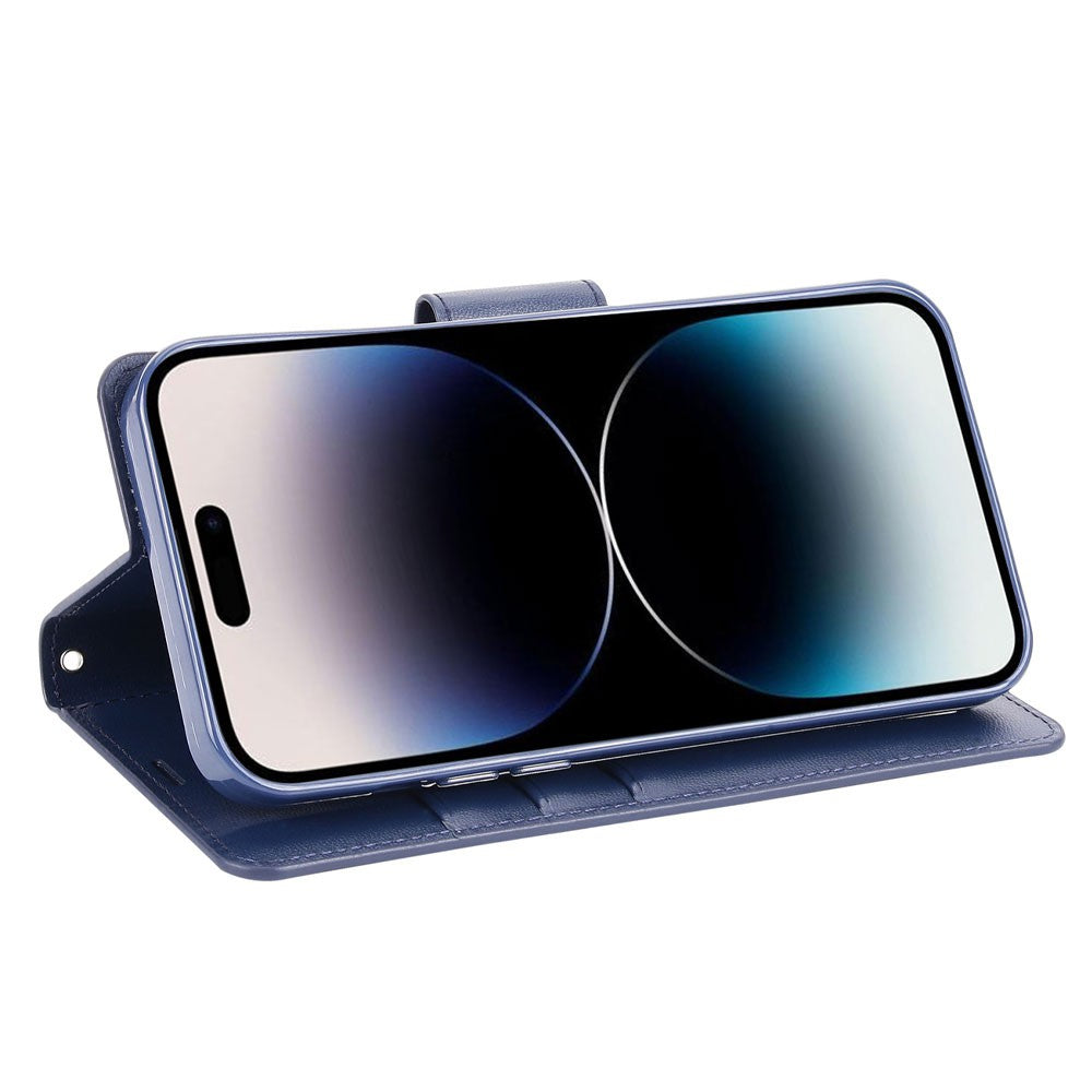 Hanman PU Flip Leather Wallet Cover Case for iPhone 13 / 14