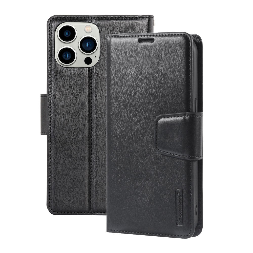 Hanman PU Flip Leather Wallet Cover Case for Samsung Galaxy S25 Edge