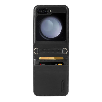 Hanman PU Flip Leather Wallet Cover Case for Samsung Galaxy Z Flip5