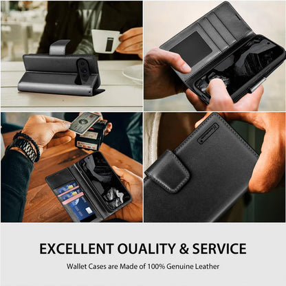 Hanman PU Flip Leather Wallet Cover Case for Google Pixel 9 Pro XL
