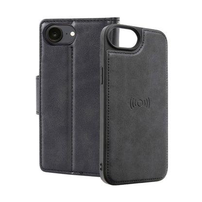 Hanman 2 in 1 Detachable Magnetic Flip Leather Wallet Cover Case for iPhone 16e