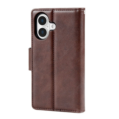 Hanman 2 in 1 Detachable Magnetic Flip Leather Wallet Cover Case for iPhone 17